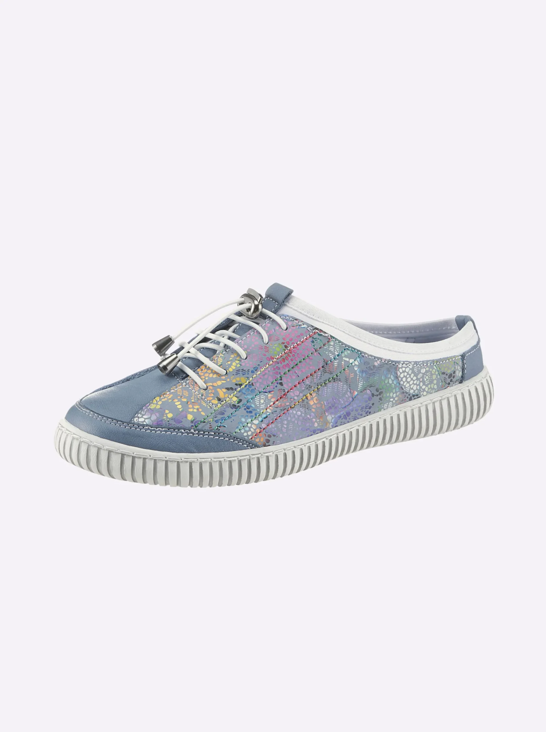 Mokassins & Slippers|Gemini Slipper mit weich gepolsterter Innensohle jeansblau-bunt