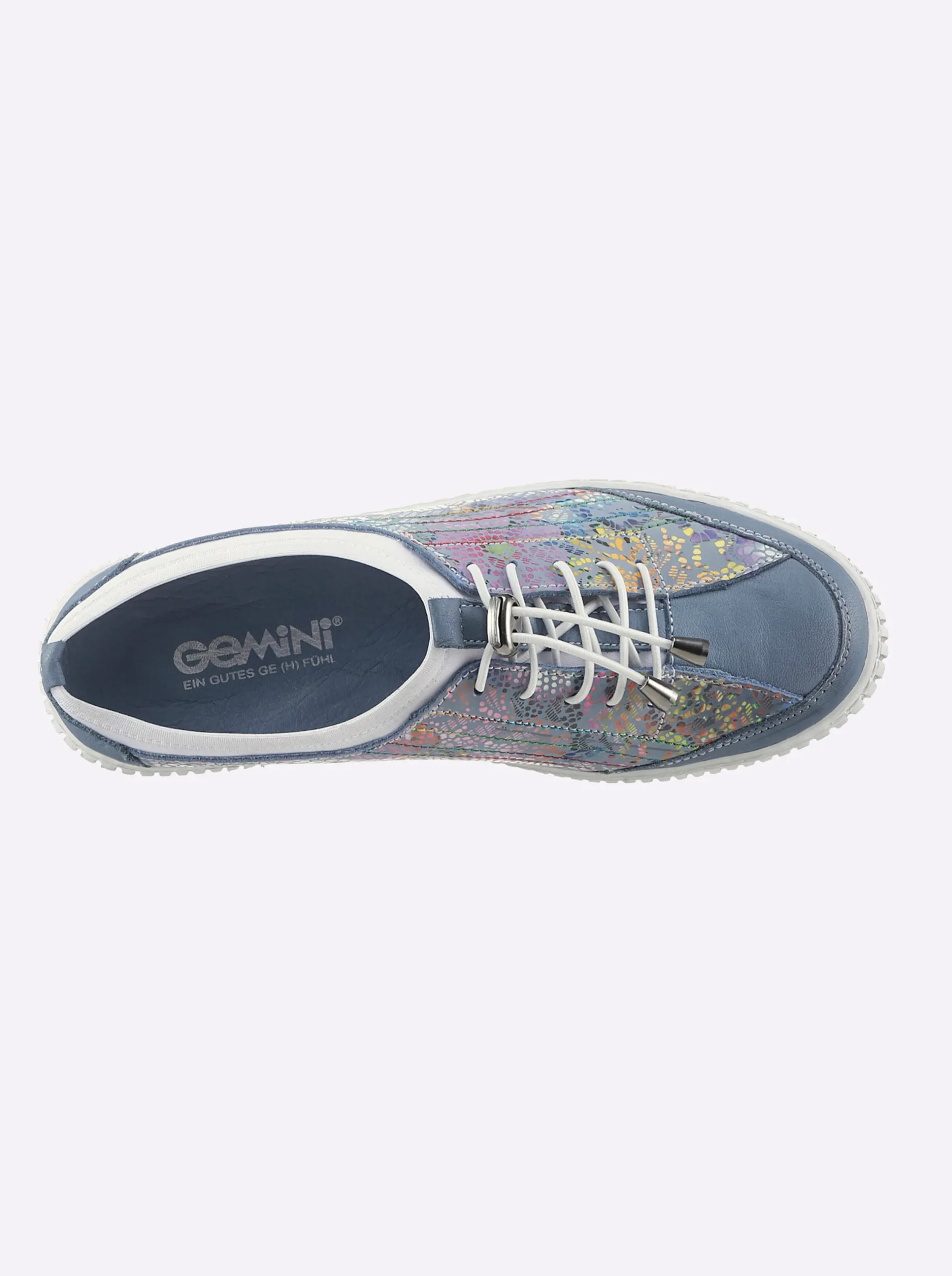 Mokassins & Slippers|Gemini Slipper mit weich gepolsterter Innensohle jeansblau-bunt