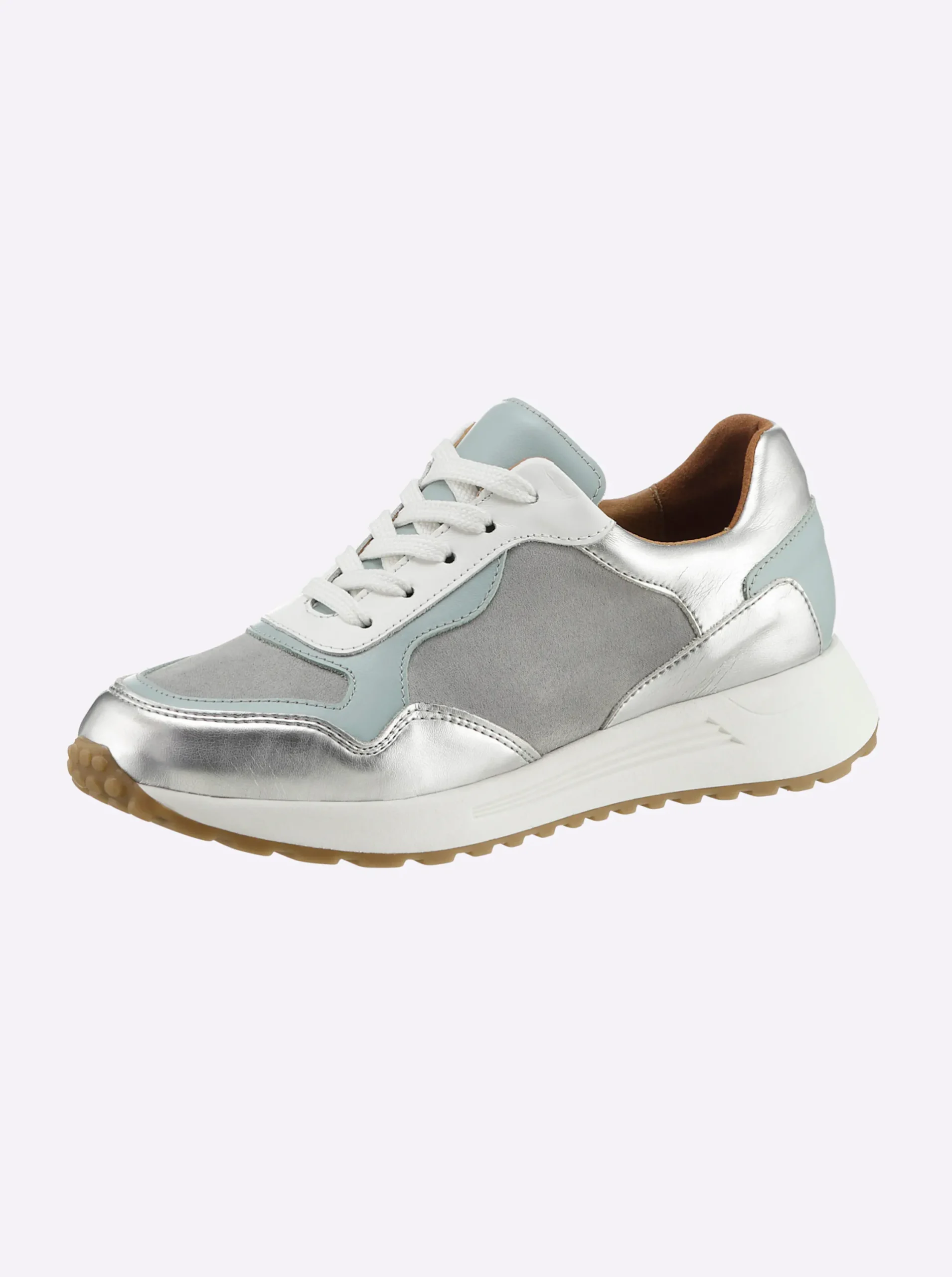 Sneakers & Schnürer|heine Sneaker grau-silberfarben