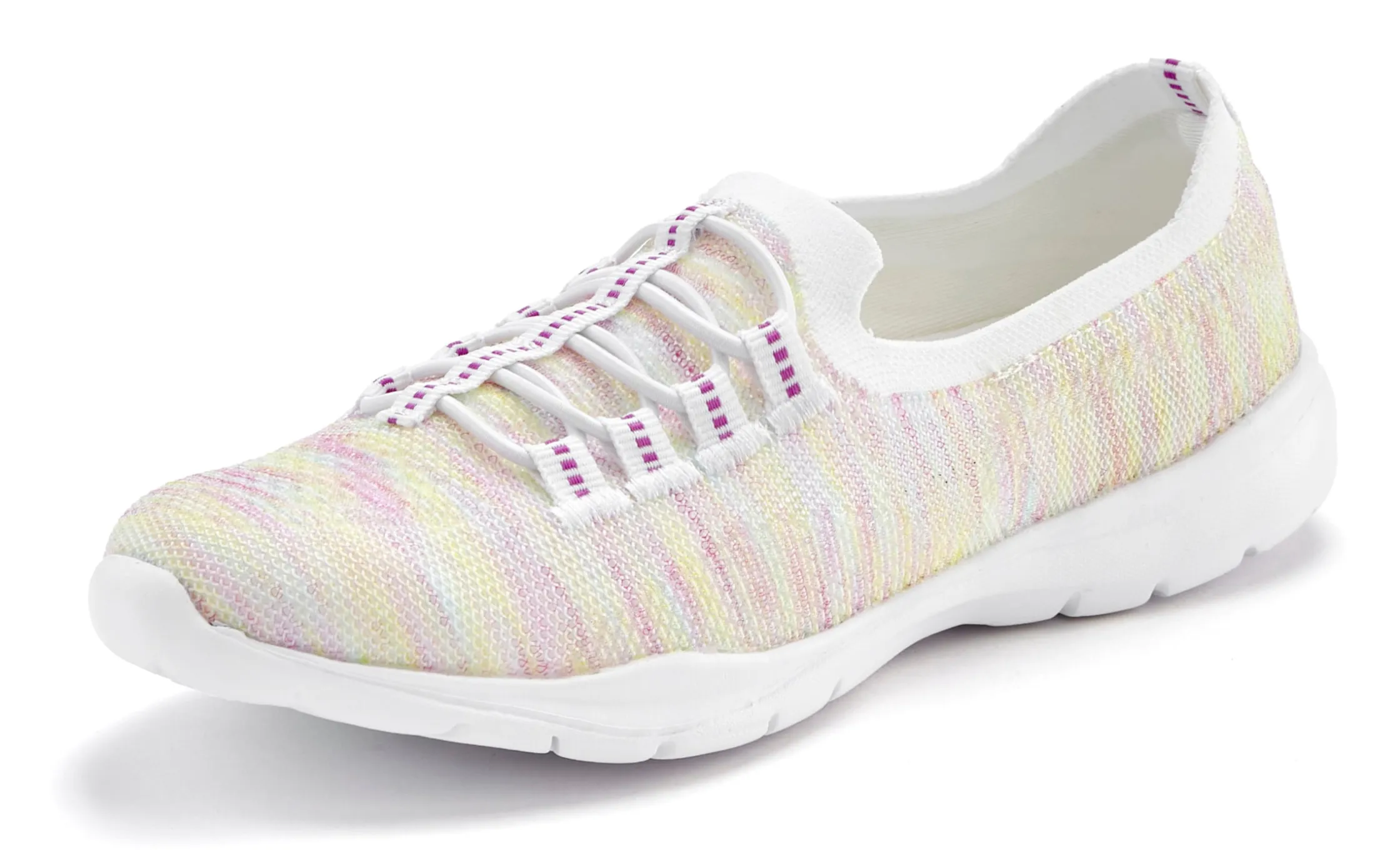 Sneakers & Schnürer|LASCANA Sneaker gelb/pinkmeliert