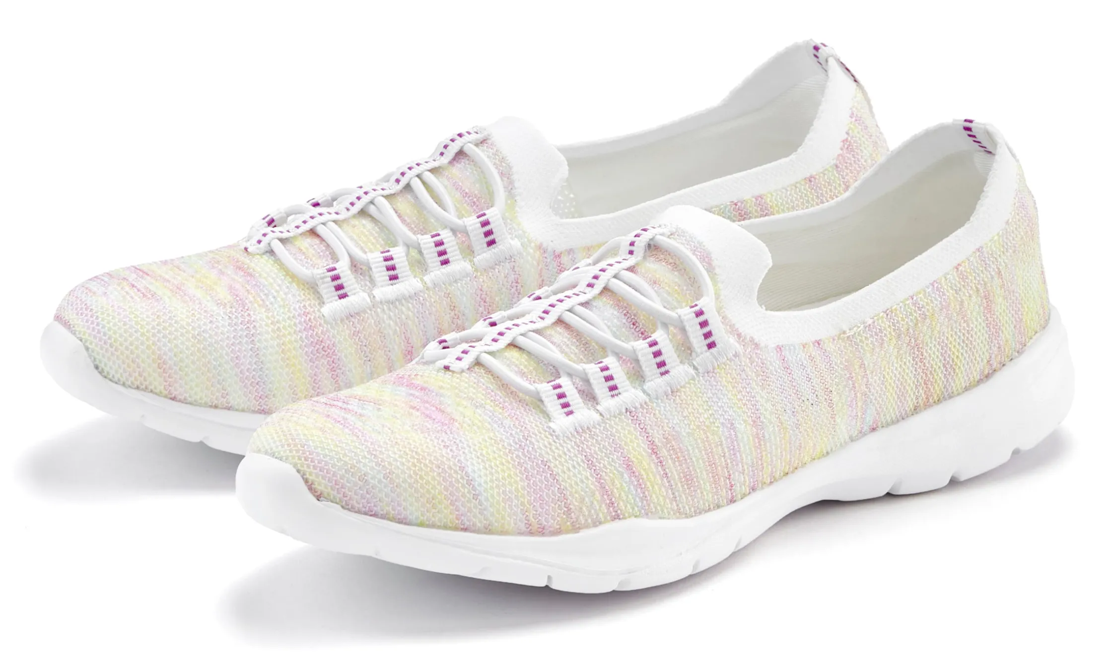 Sneakers & Schnürer|LASCANA Sneaker gelb/pinkmeliert
