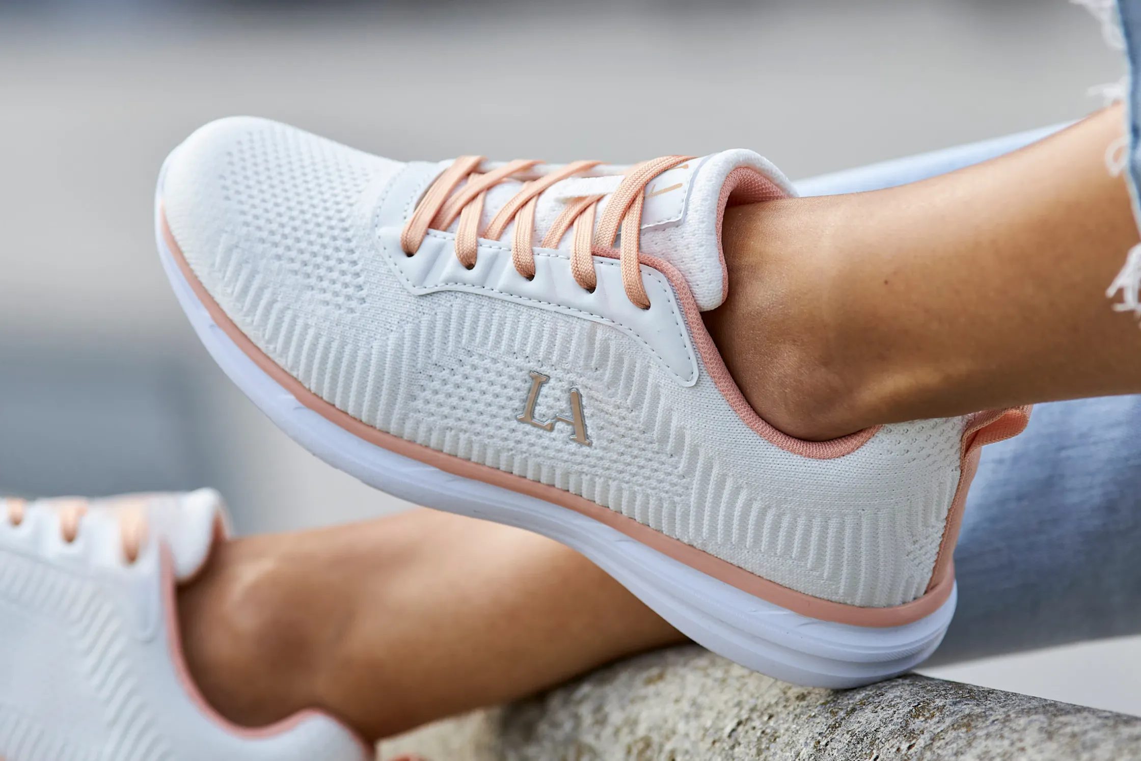 Sneakers & Schnürer|LASCANA Sneaker weiß/rosé