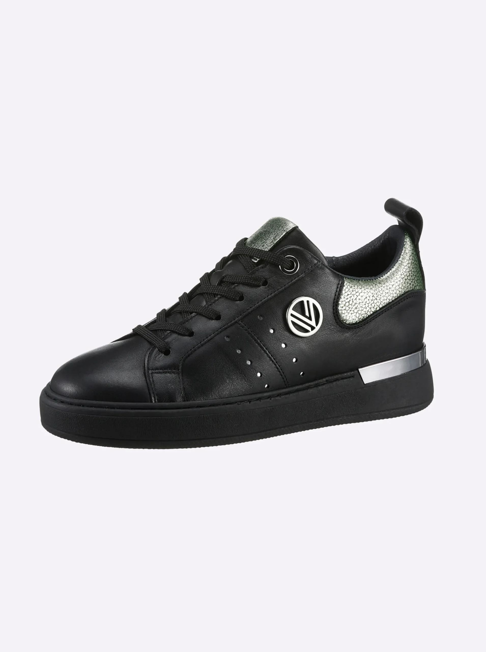 Sneakers & Schnürer|heine Sneaker schwarz-silberfarben
