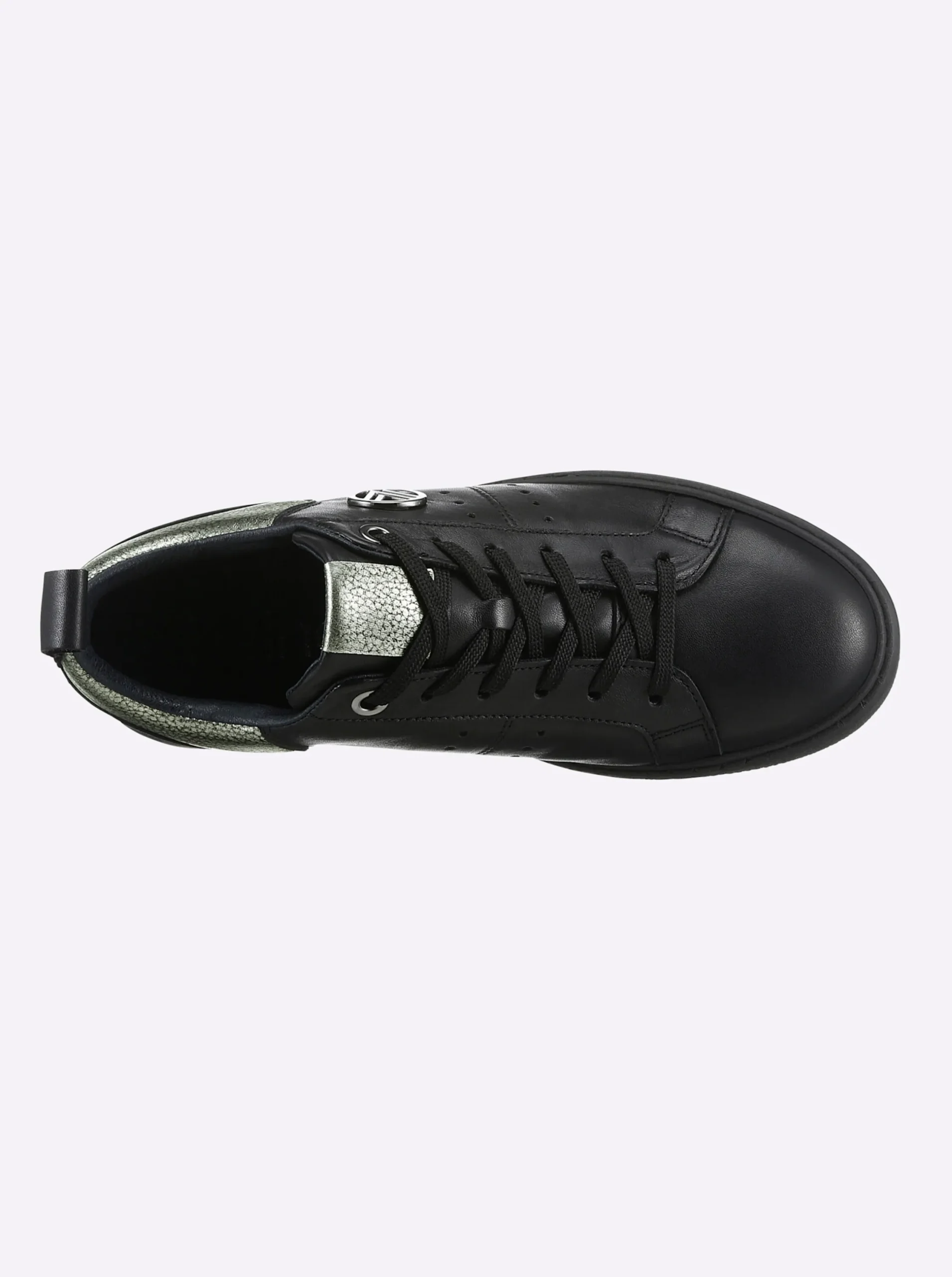 Sneakers & Schnürer|heine Sneaker schwarz-silberfarben