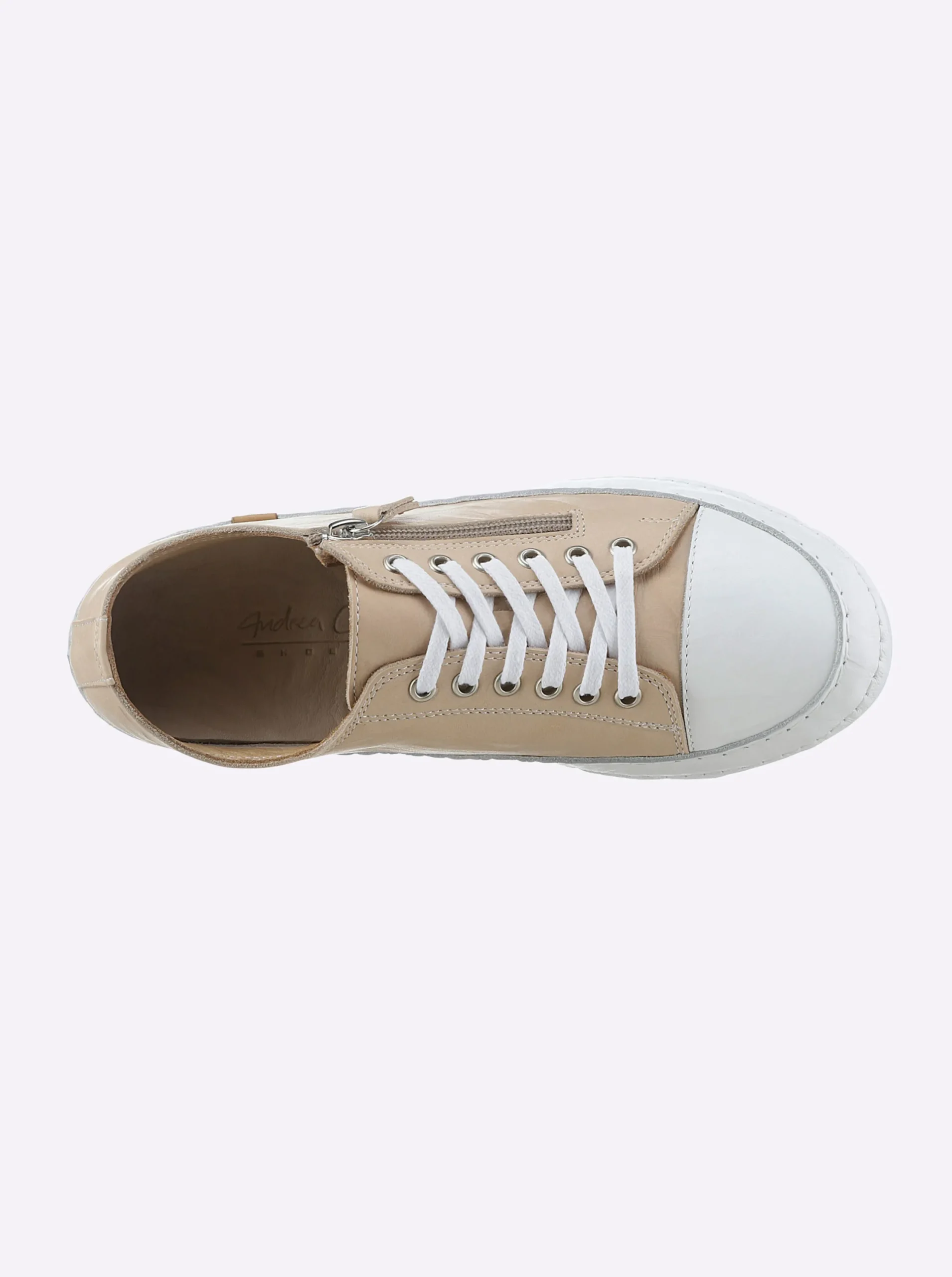 Sneakers & Schnürer|Andrea Conti Sneaker creme-weiß