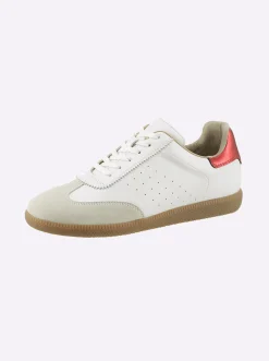 Sneakers & Schnürer|heine Sneaker weiß-rot-metallic
