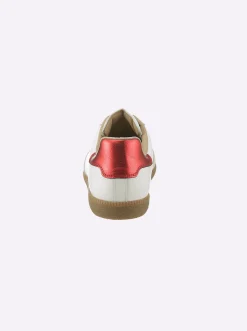 Sneakers & Schnürer|heine Sneaker weiß-rot-metallic