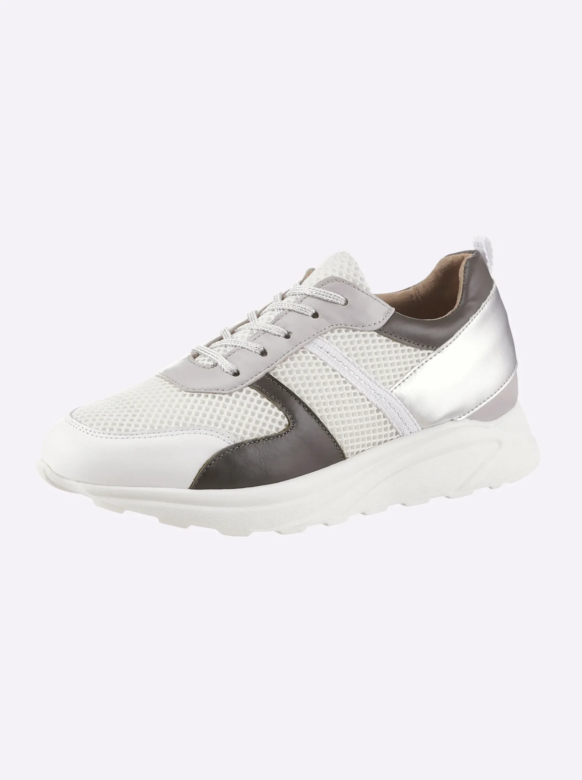 Sneakers & Schnürer|heine Sneaker weiß-khaki