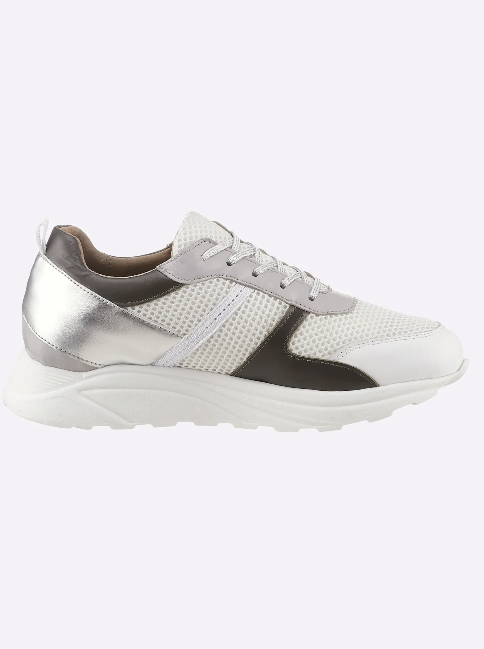 Sneakers & Schnürer|heine Sneaker weiß-khaki