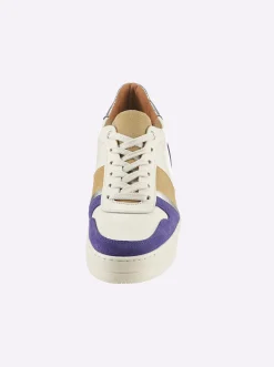 Sneakers & Schnürer|heine Sneaker weiß-lila-gemustert