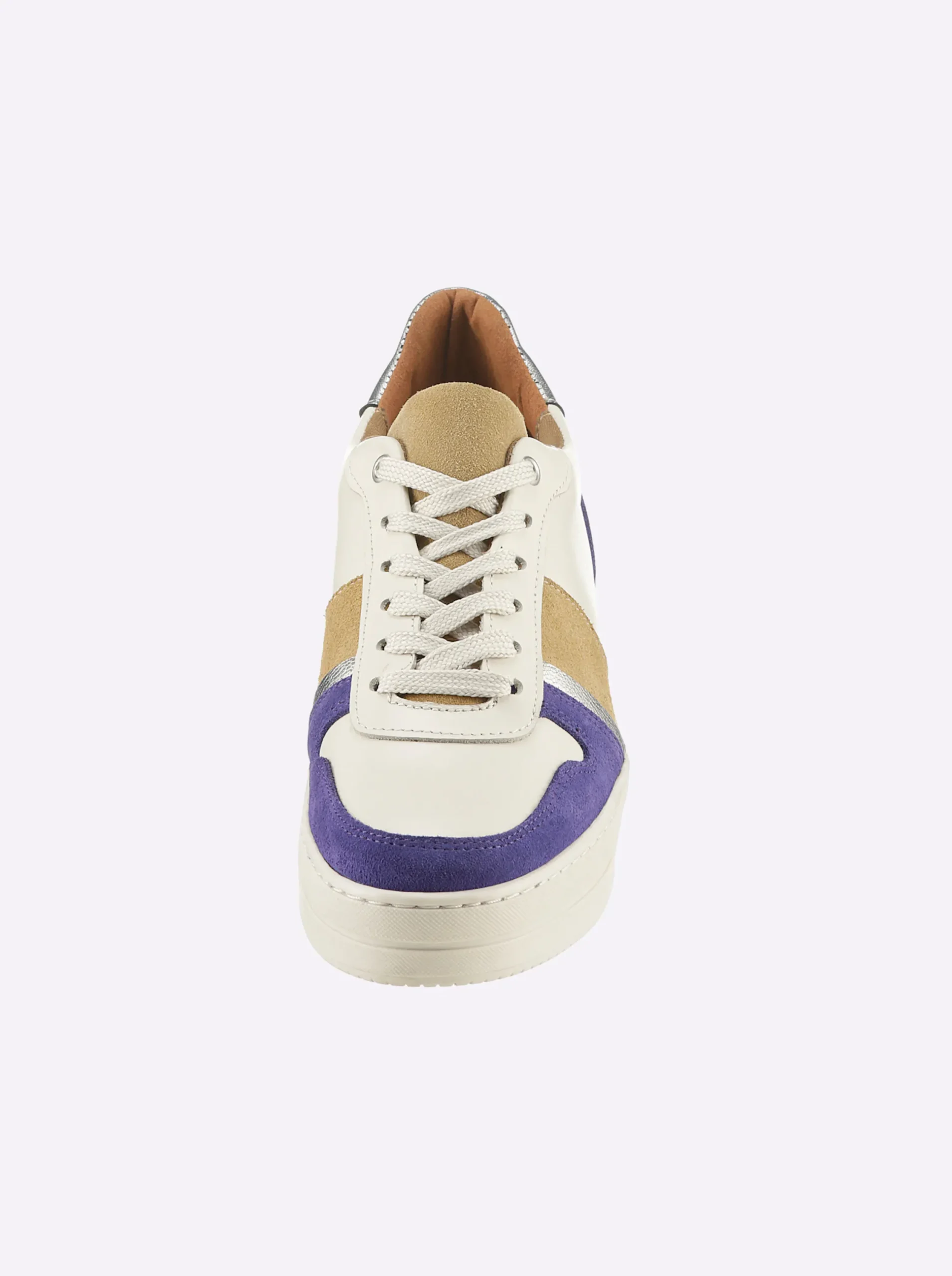 Sneakers & Schnürer|heine Sneaker weiß-lila-gemustert