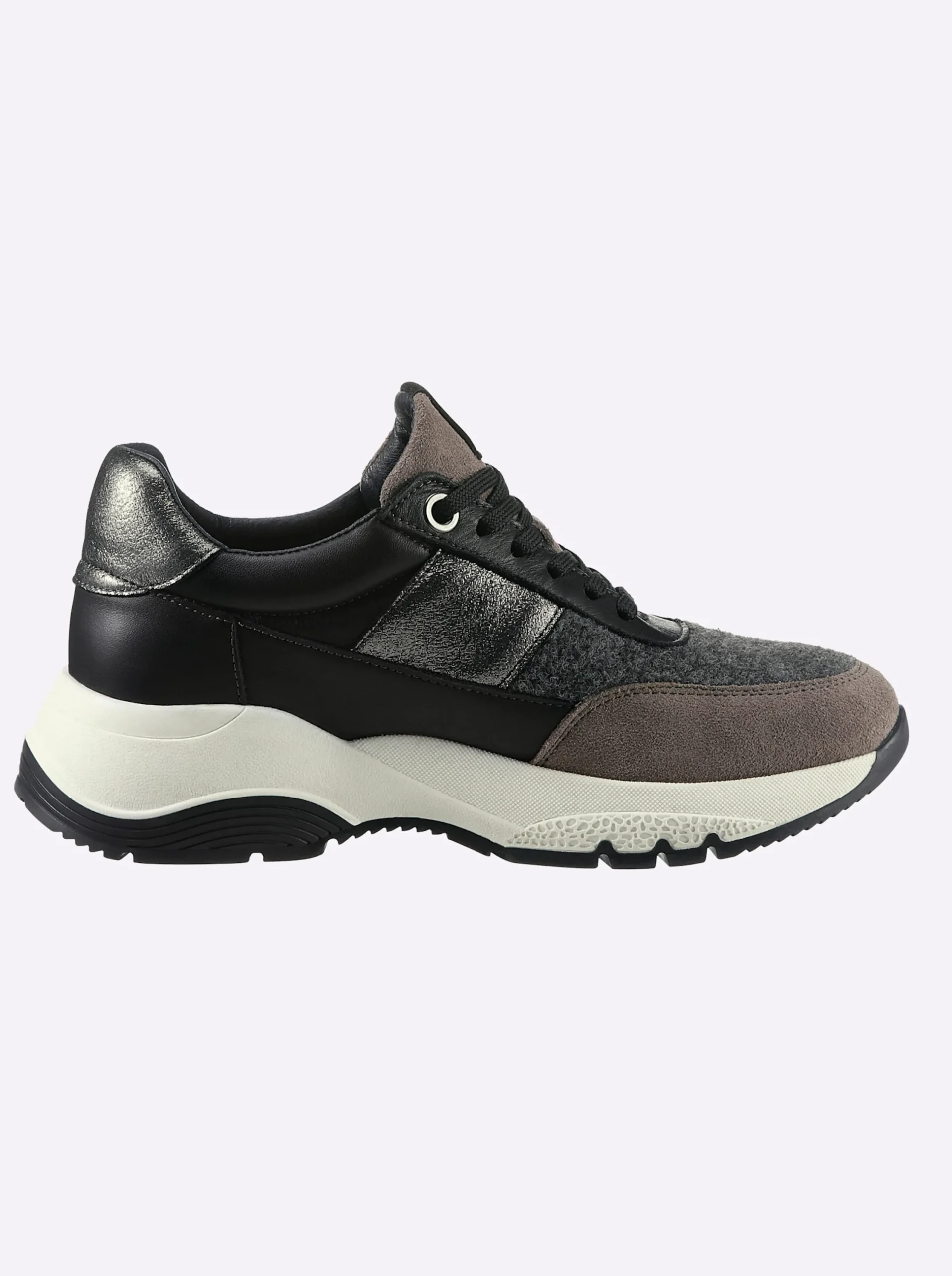 Sneakers & Schnürer|heine Sneaker schwarz-grau-gemustert