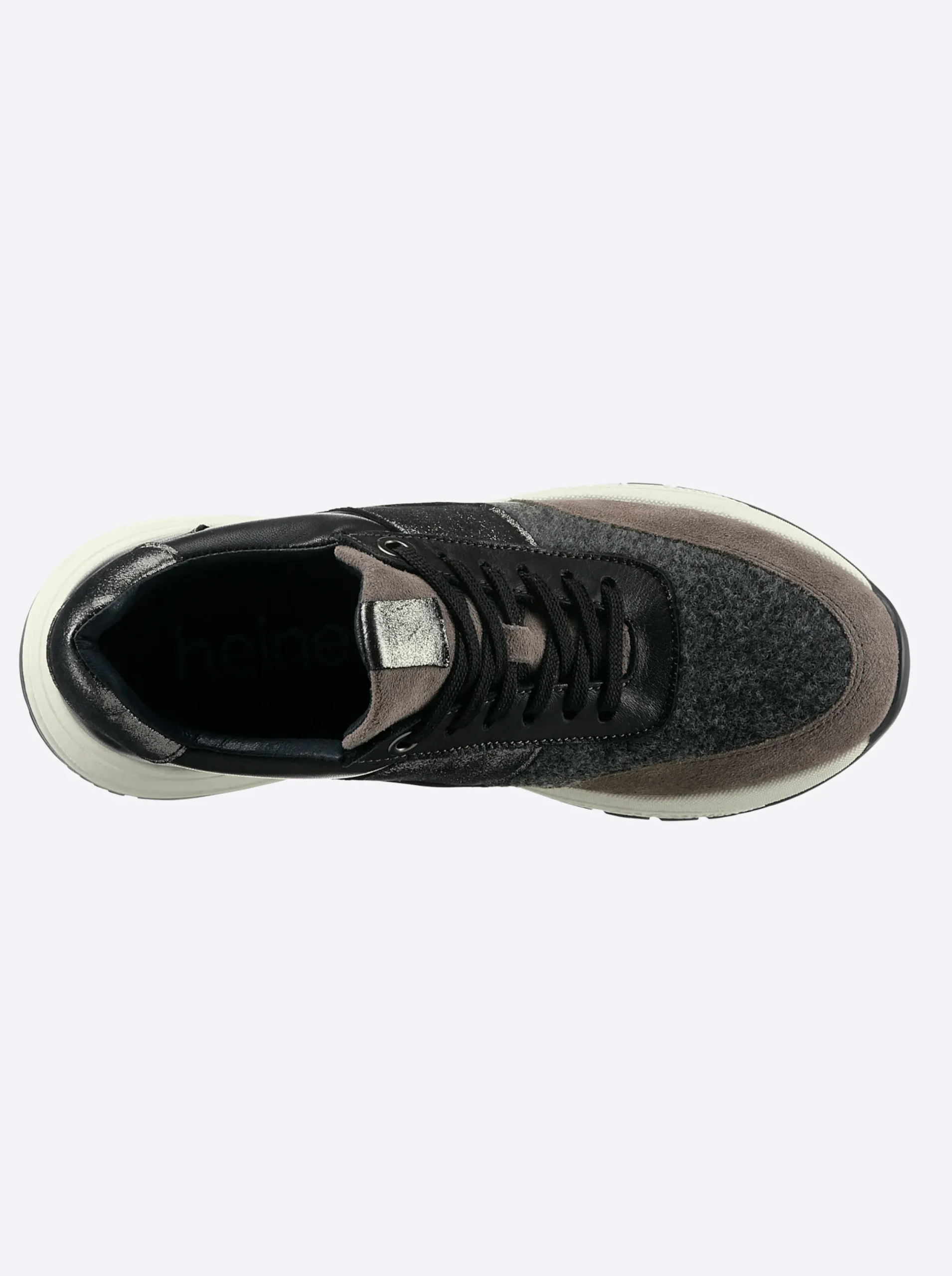 Sneakers & Schnürer|heine Sneaker schwarz-grau-gemustert