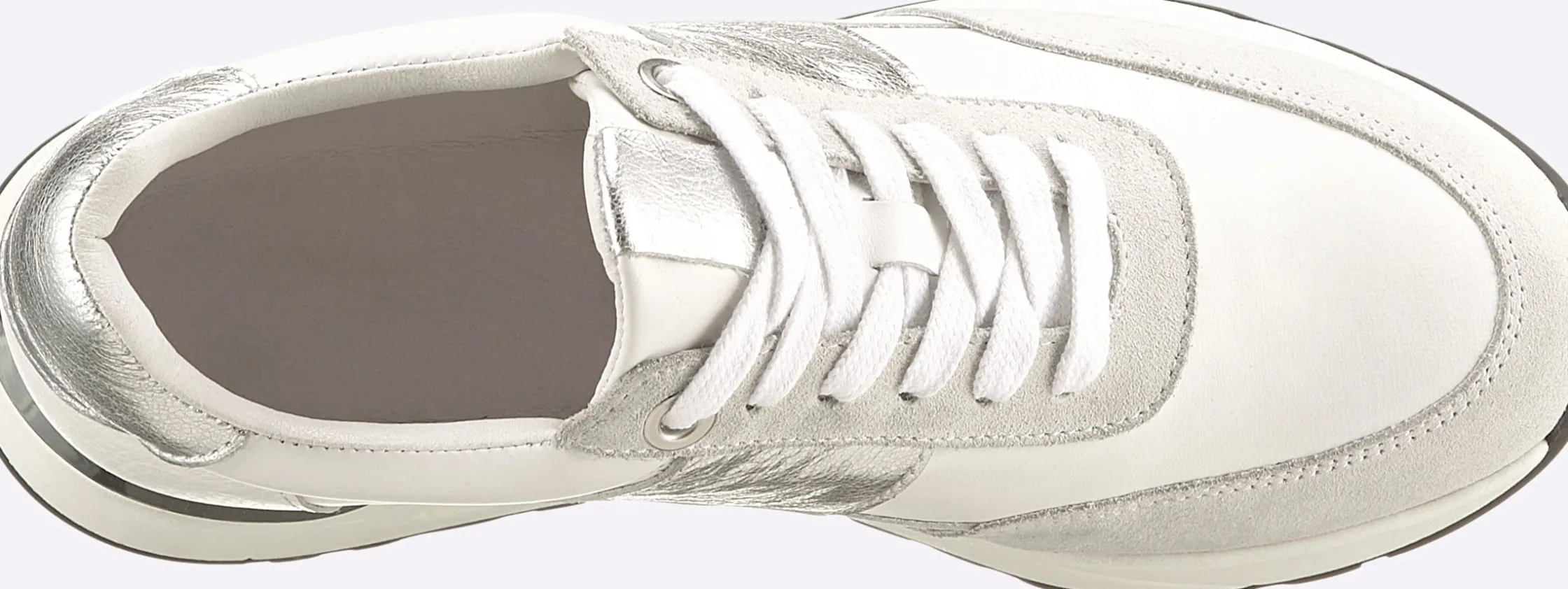 Sneakers & Schnürer|heine Sneaker weiß-silberfarben