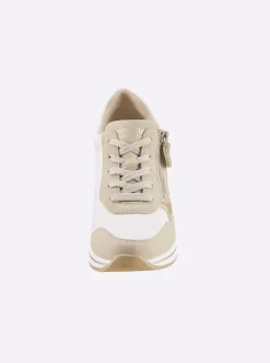 Sneakers & Schnürer|Remonte Sneaker , für orthopädische Einlagen geeignet weiß-beige