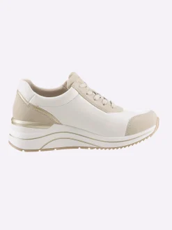 Sneakers & Schnürer|Remonte Sneaker , für orthopädische Einlagen geeignet weiß-beige