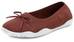 Ballerinas|LASCANA Sneaker Ballerinas rotbraun