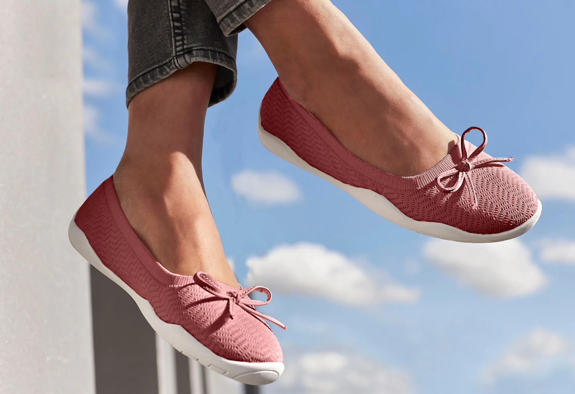 Ballerinas|LASCANA Sneaker Ballerinas rotbraun