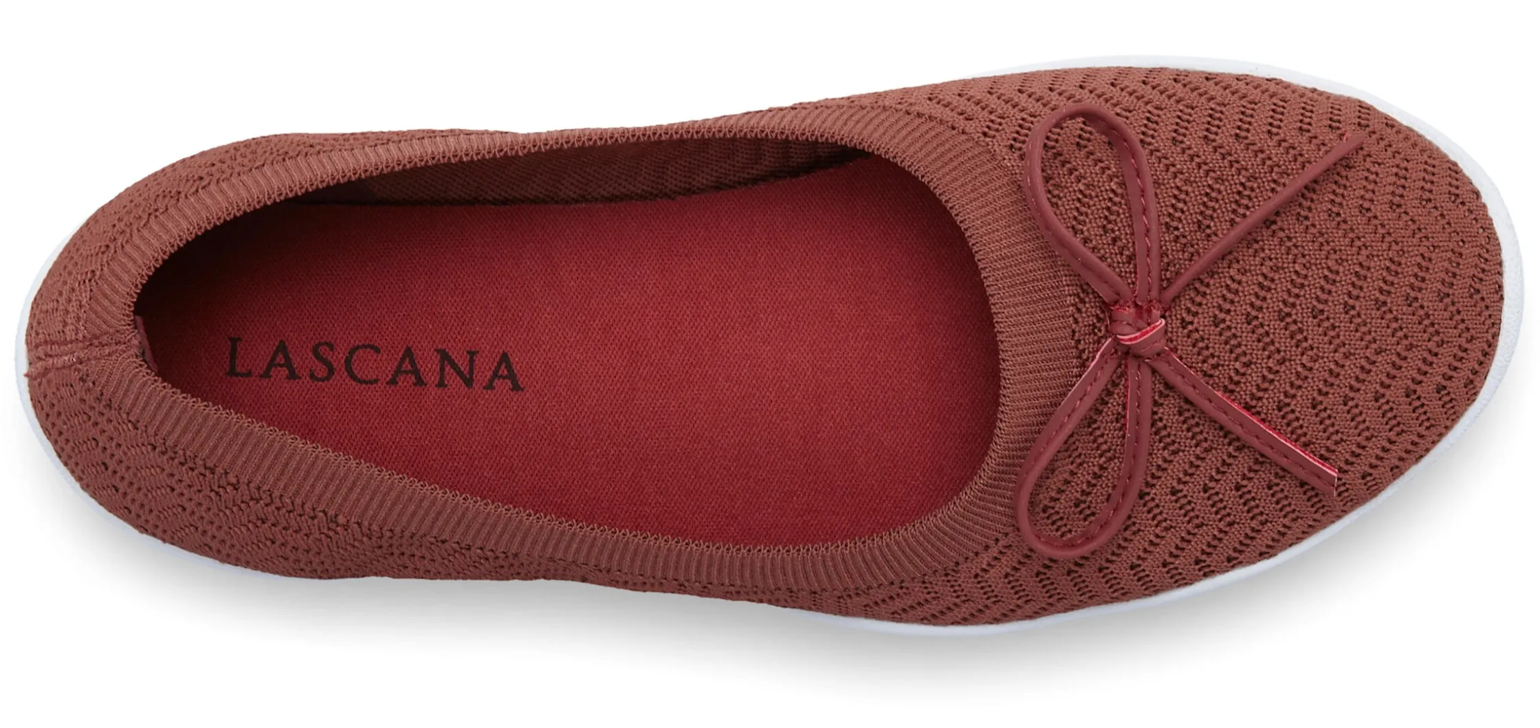 Ballerinas|LASCANA Sneaker Ballerinas rotbraun