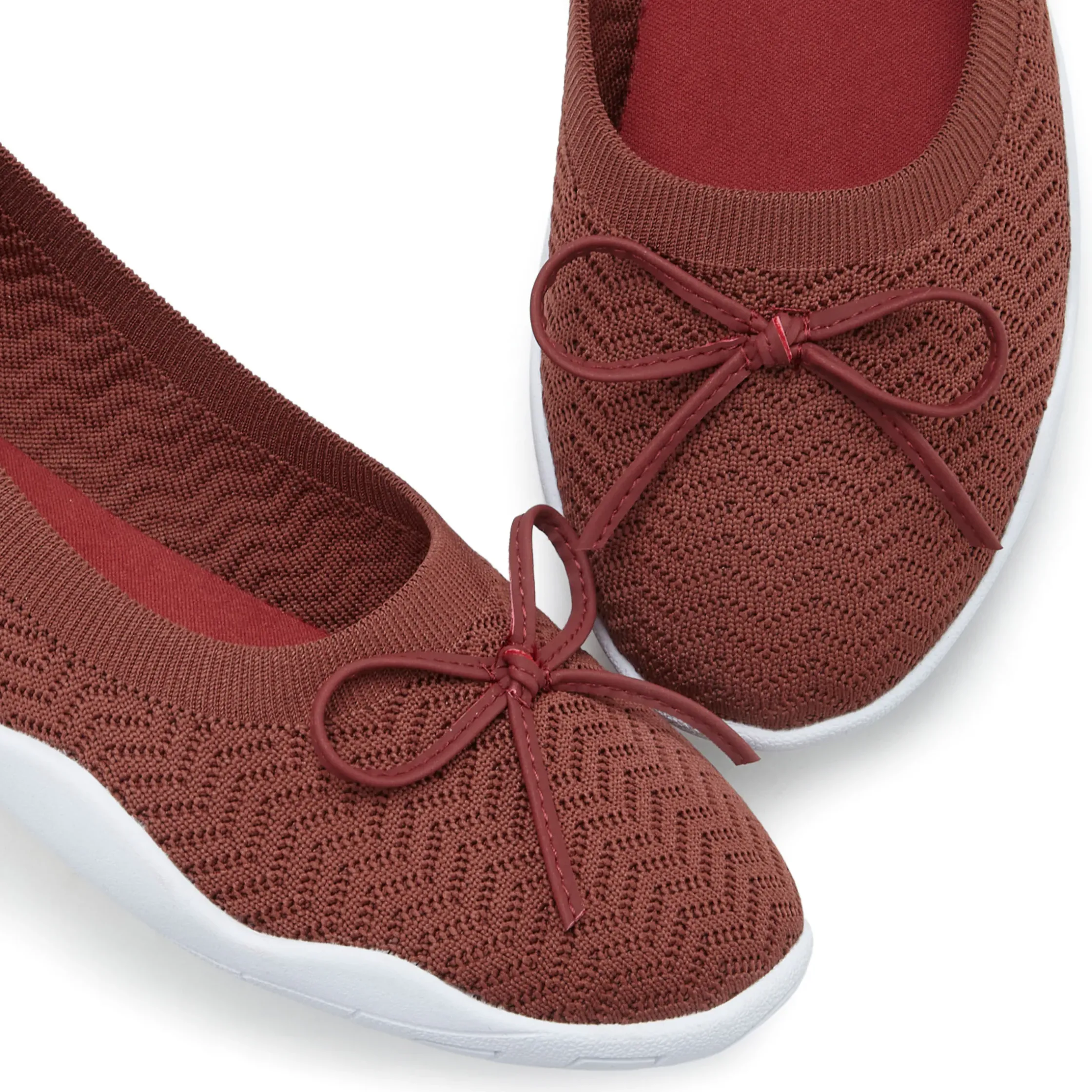 Ballerinas|LASCANA Sneaker Ballerinas rotbraun