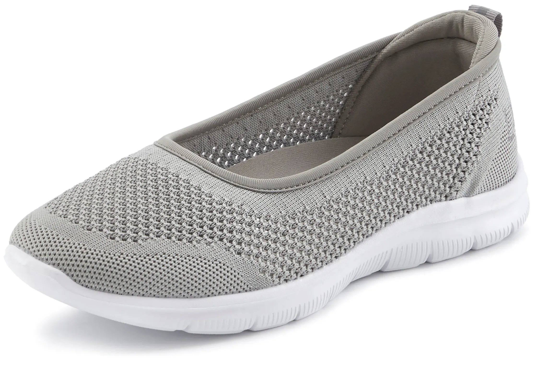 Ballerinas|LASCANA Sneaker Ballerinas grau