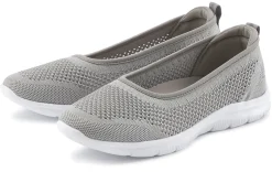 Ballerinas|LASCANA Sneaker Ballerinas grau