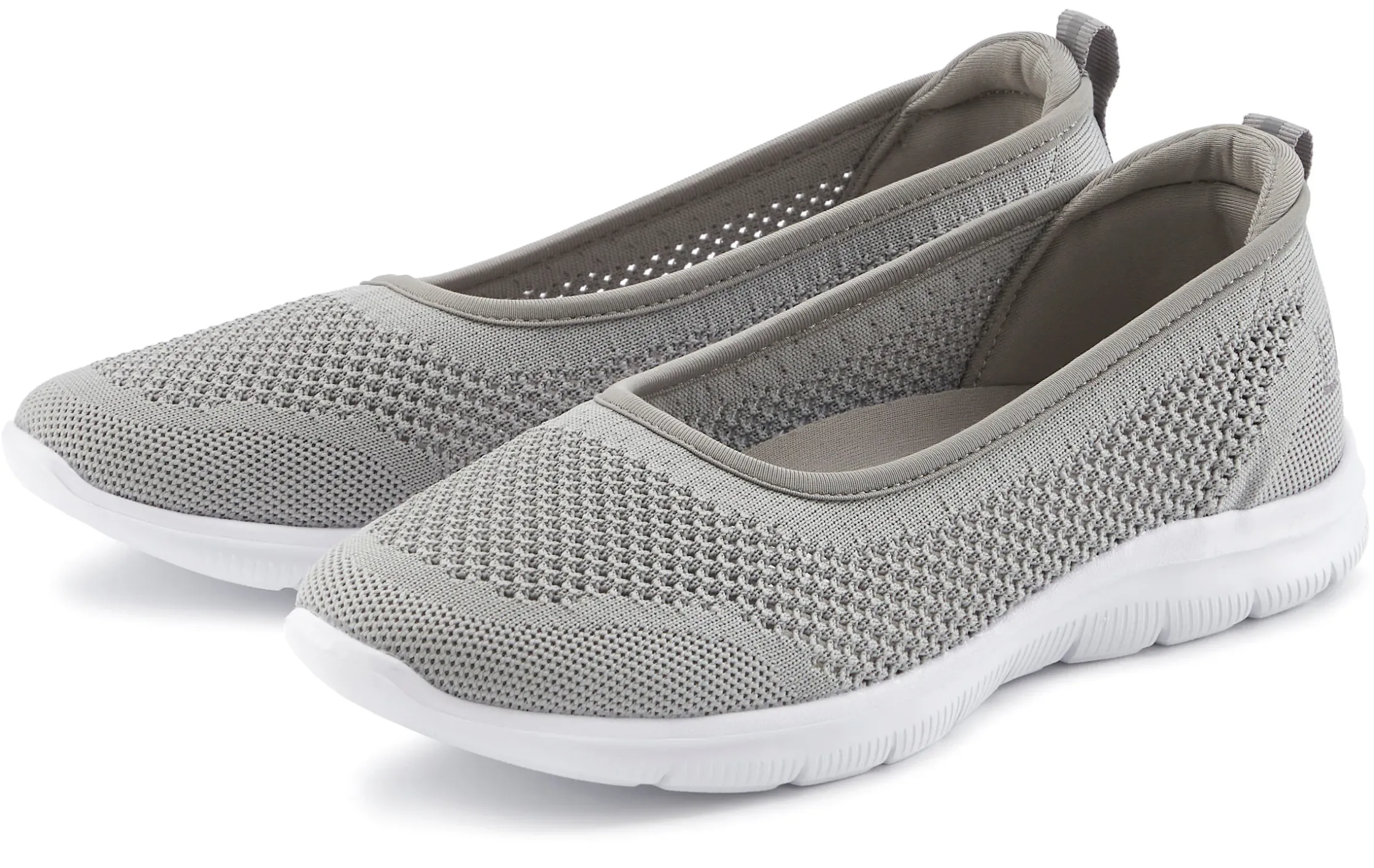 Ballerinas|LASCANA Sneaker Ballerinas grau