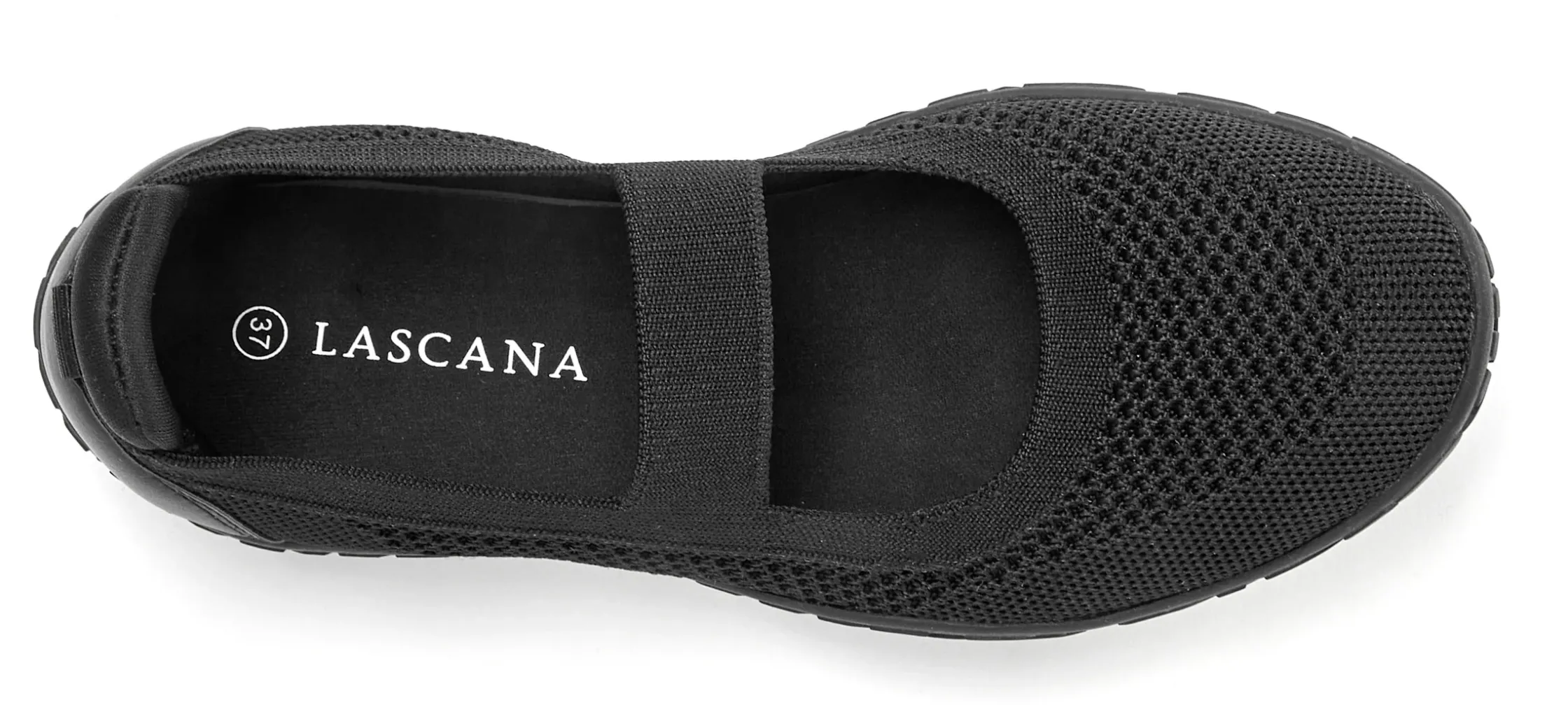 Ballerinas|LASCANA Sneaker Ballerinas schwarz