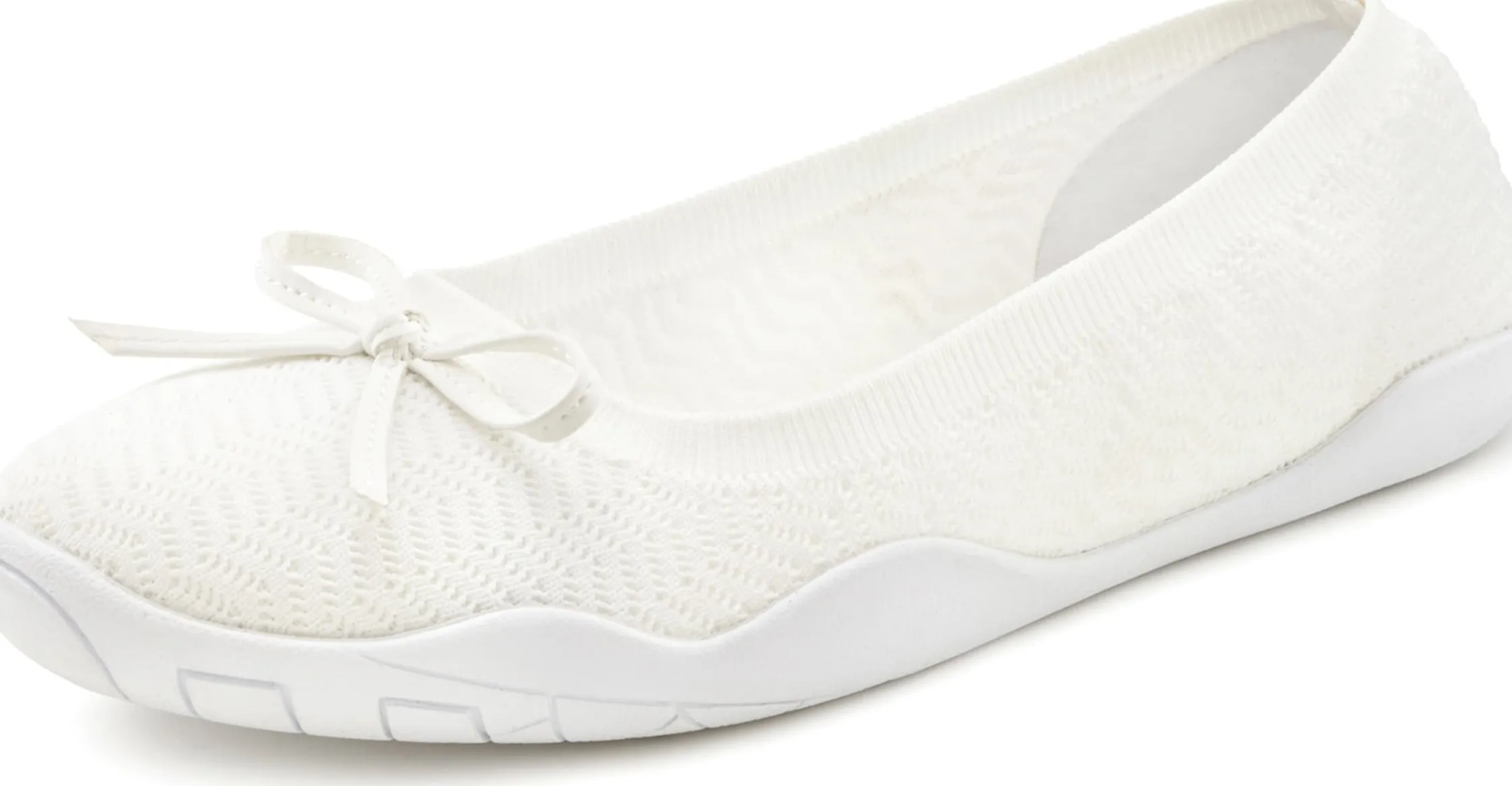 Ballerinas|LASCANA Sneaker Ballerinas weiß