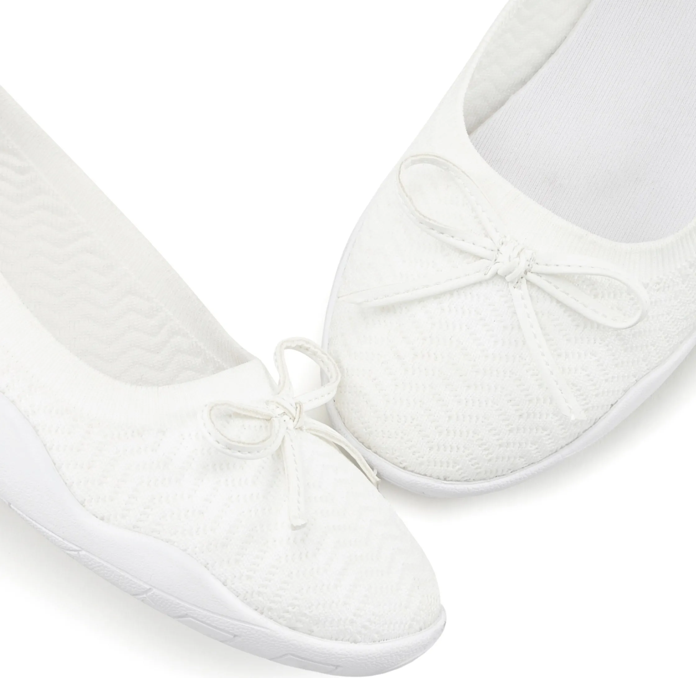 Ballerinas|LASCANA Sneaker Ballerinas weiß