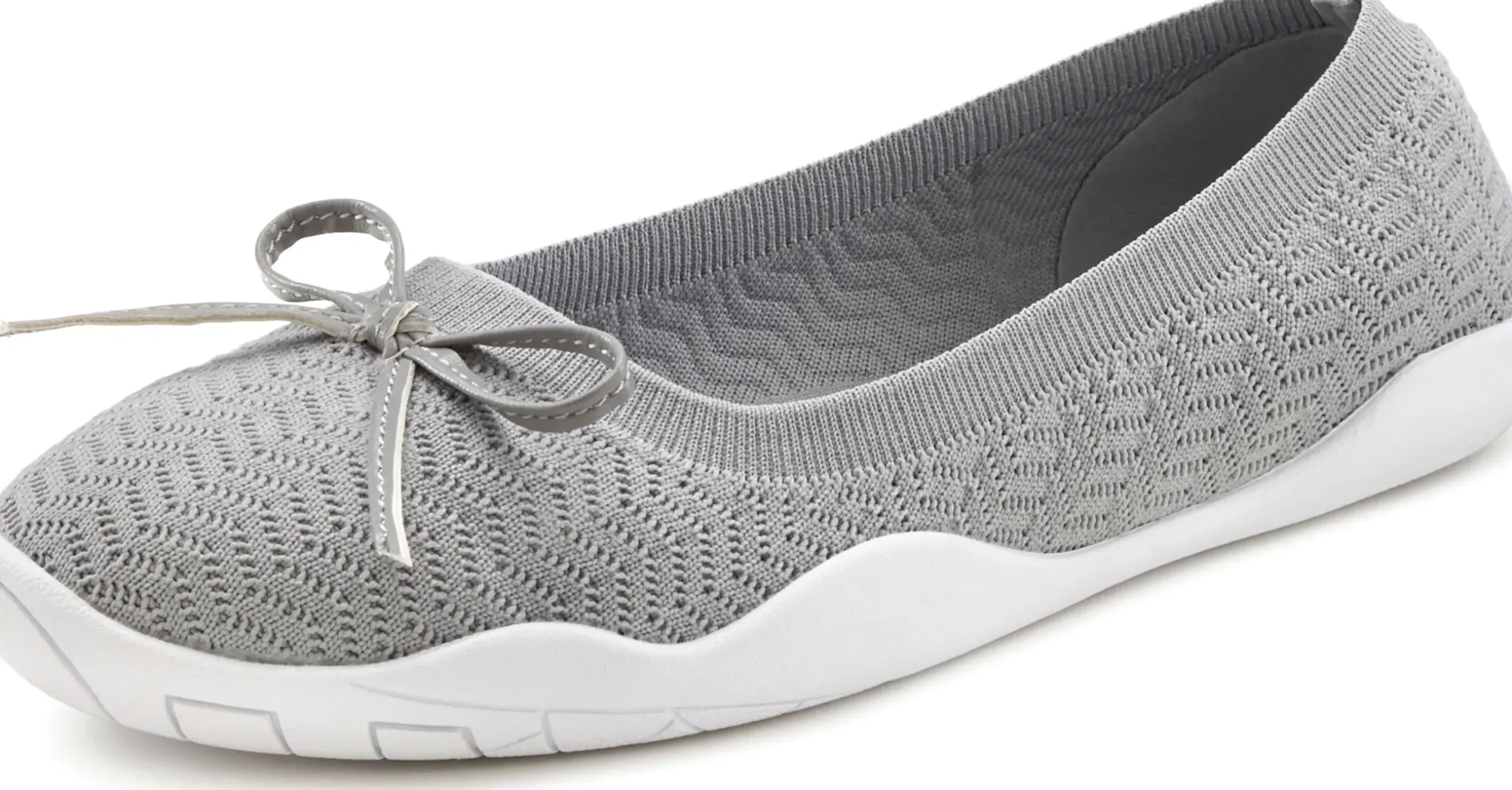 Ballerinas|LASCANA Sneaker Ballerinas grau