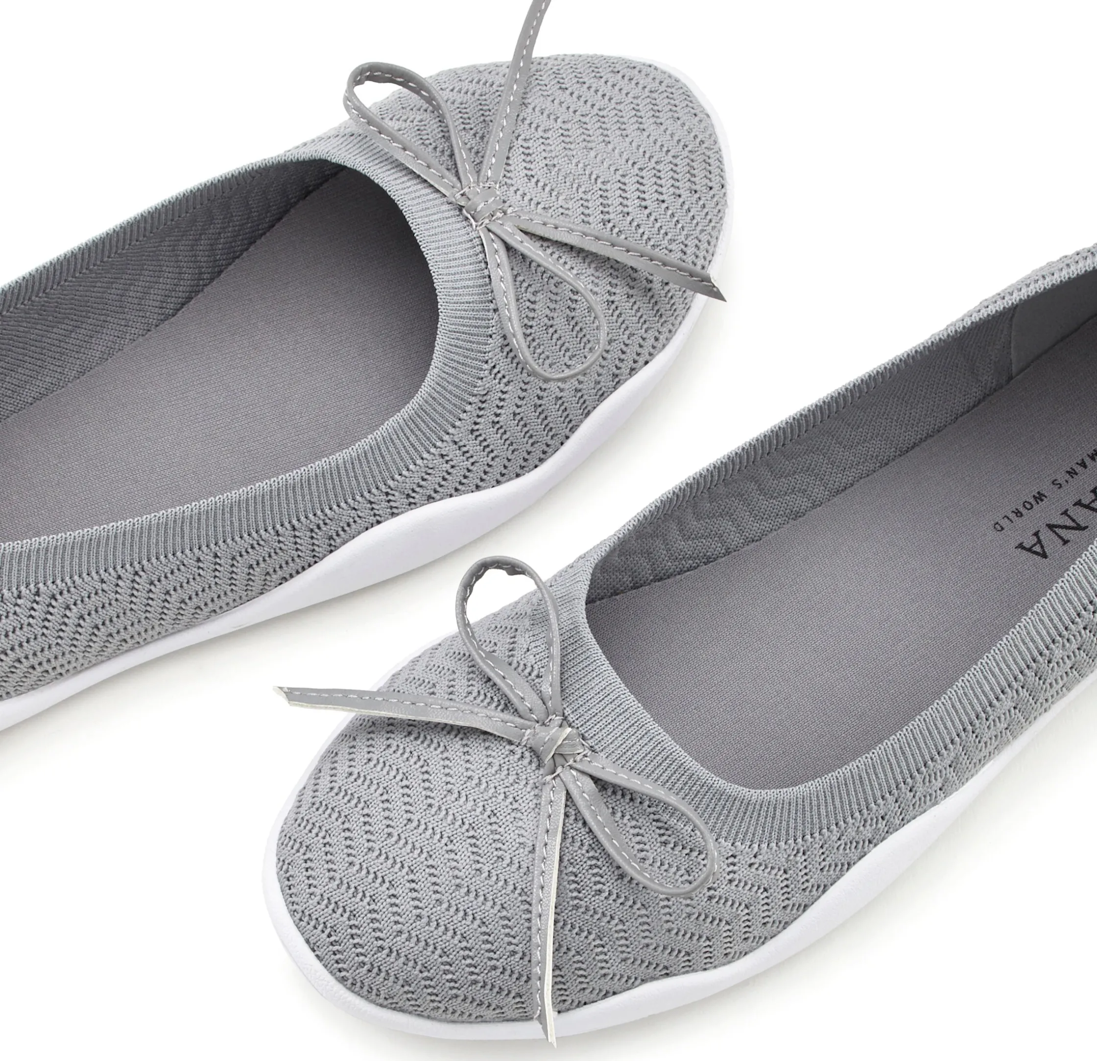 Ballerinas|LASCANA Sneaker Ballerinas grau