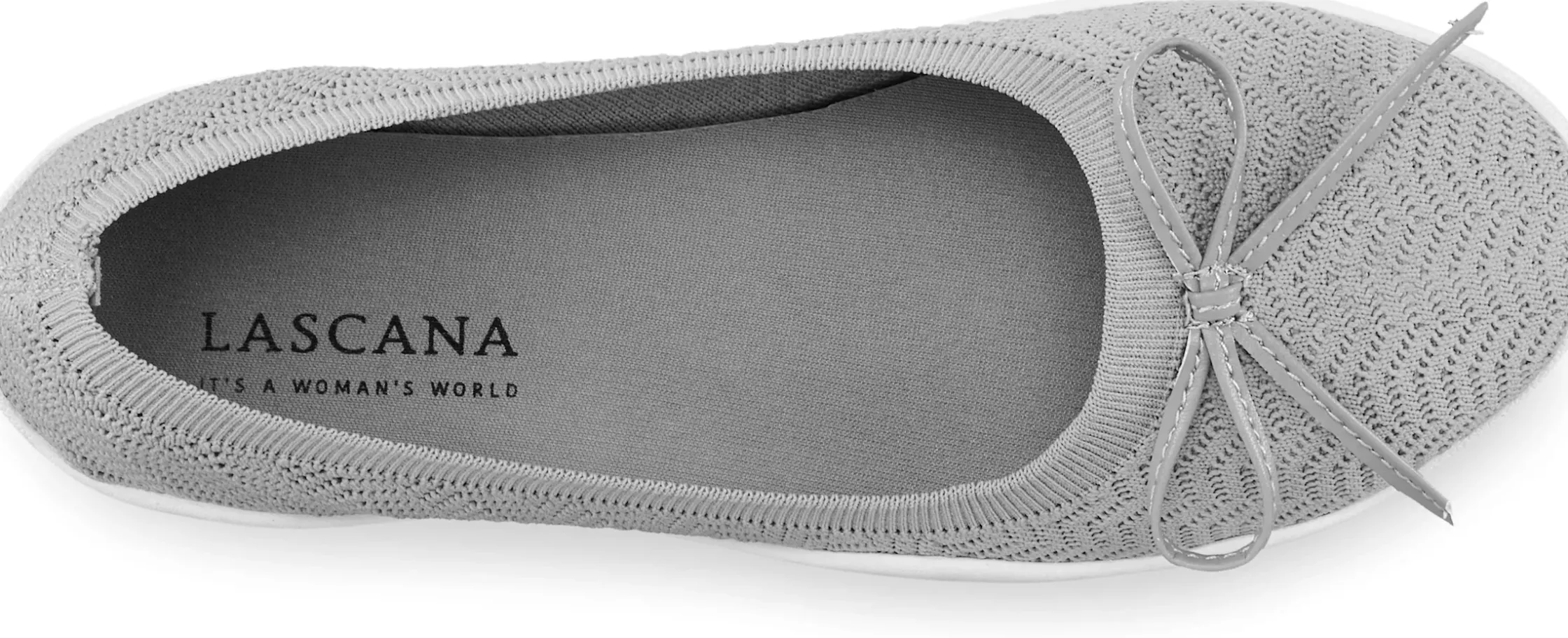 Ballerinas|LASCANA Sneaker Ballerinas grau