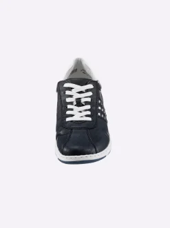 Sneakers & Schnürer|Rieker Sneaker für kräftige Füße dunkelblau