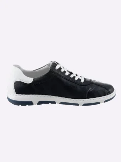 Sneakers & Schnürer|Rieker Sneaker für kräftige Füße dunkelblau