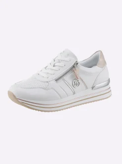 Sneakers & Schnürer|Remonte Sneaker mit leichter PU-Laufsohle weiß