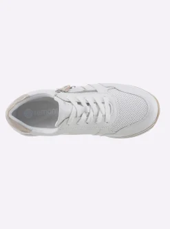 Sneakers & Schnürer|Remonte Sneaker mit leichter PU-Laufsohle weiß