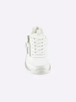 Sneakers & Schnürer|KangaROOS Sneaker mit metallisch schimmernden Akzenten weiß
