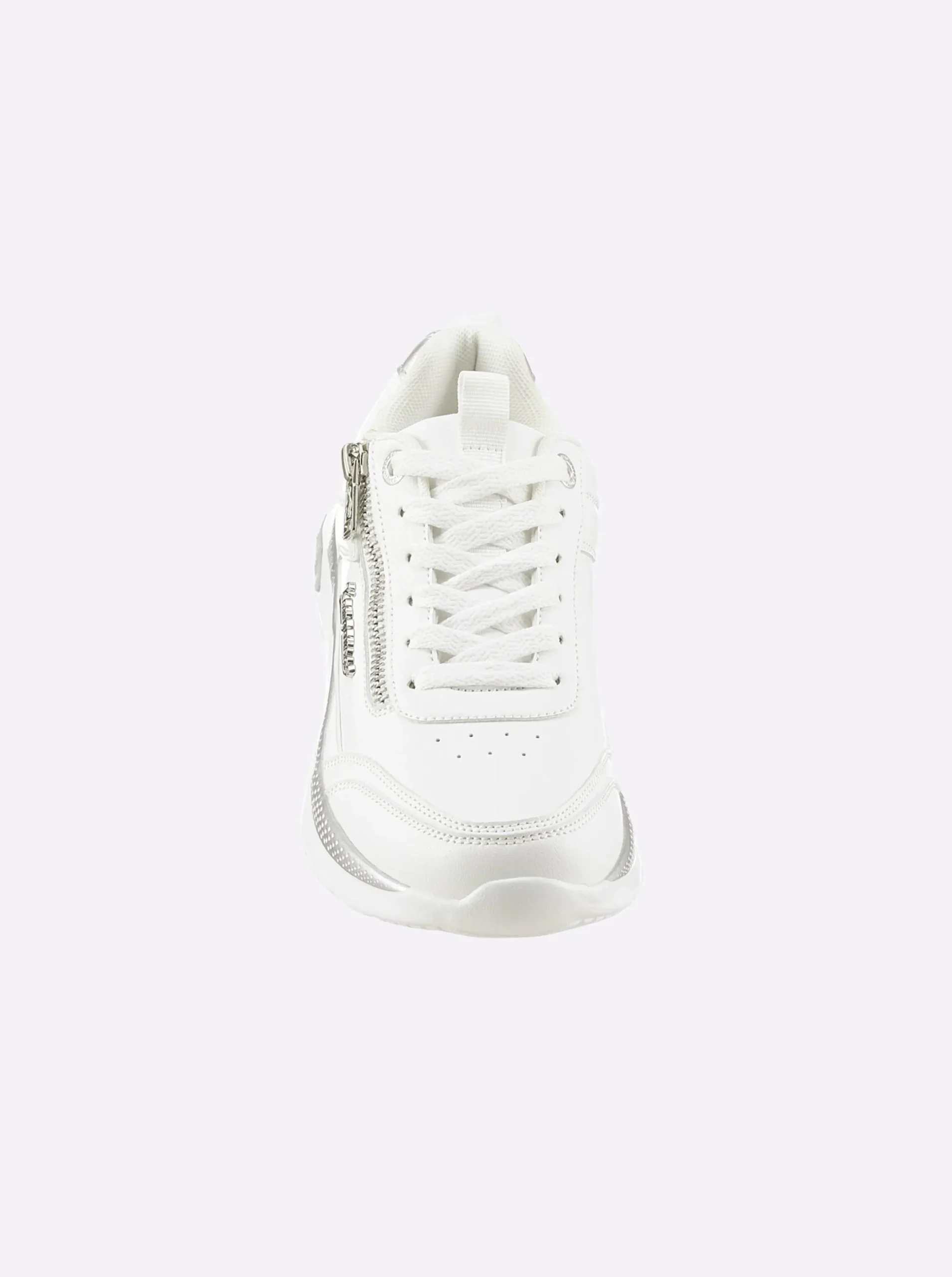 Sneakers & Schnürer|KangaROOS Sneaker mit metallisch schimmernden Akzenten weiß