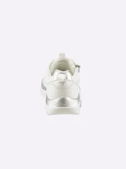 Sneakers & Schnürer|KangaROOS Sneaker mit metallisch schimmernden Akzenten weiß