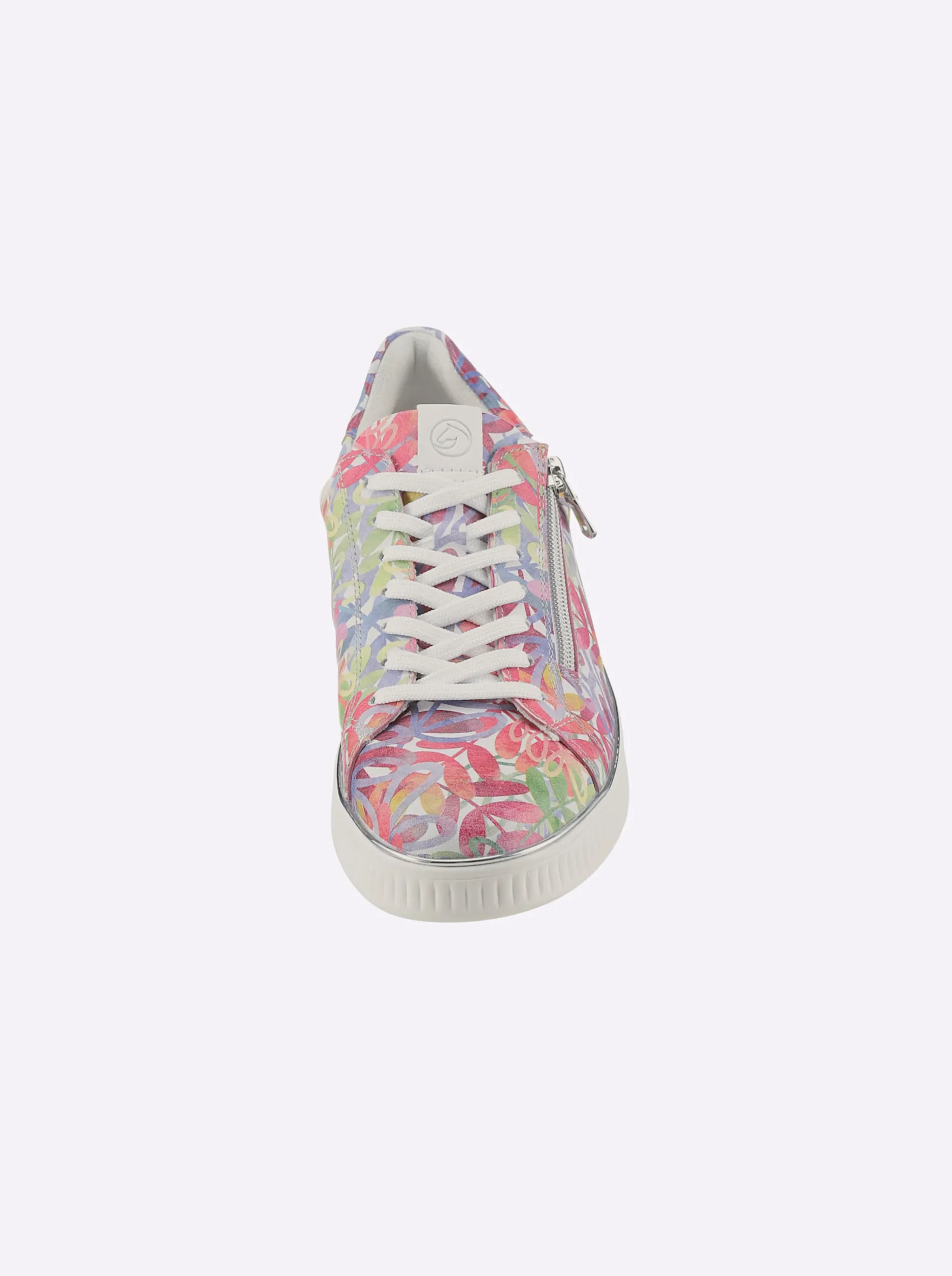 Sneakers & Schnürer|Remonte Sneaker mit seitlichem Reißverschluss weiß-bunt