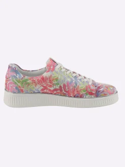 Sneakers & Schnürer|Remonte Sneaker mit seitlichem Reißverschluss weiß-bunt