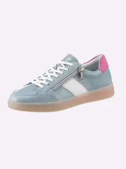 Sneakers & Schnürer|Remonte Sneaker mit wechselbarem Fußbett hellblau