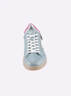 Sneakers & Schnürer|Remonte Sneaker mit wechselbarem Fußbett hellblau