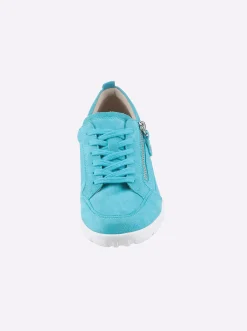 Sneakers & Schnürer|Caprice Sneaker mit Weichschaumfußbett türkis