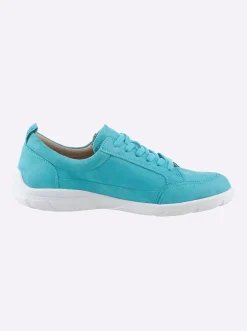 Sneakers & Schnürer|Caprice Sneaker mit Weichschaumfußbett türkis