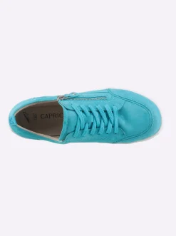 Sneakers & Schnürer|Caprice Sneaker mit Weichschaumfußbett türkis