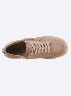 Sneakers & Schnürer|Caprice Sneaker mit Weichschaumfußbett beige