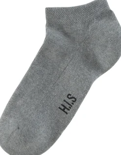 Strümpfe & Socken|H.I.S Sneakersocken 2xschwarz,2xweiß,2xgrau-meliert
