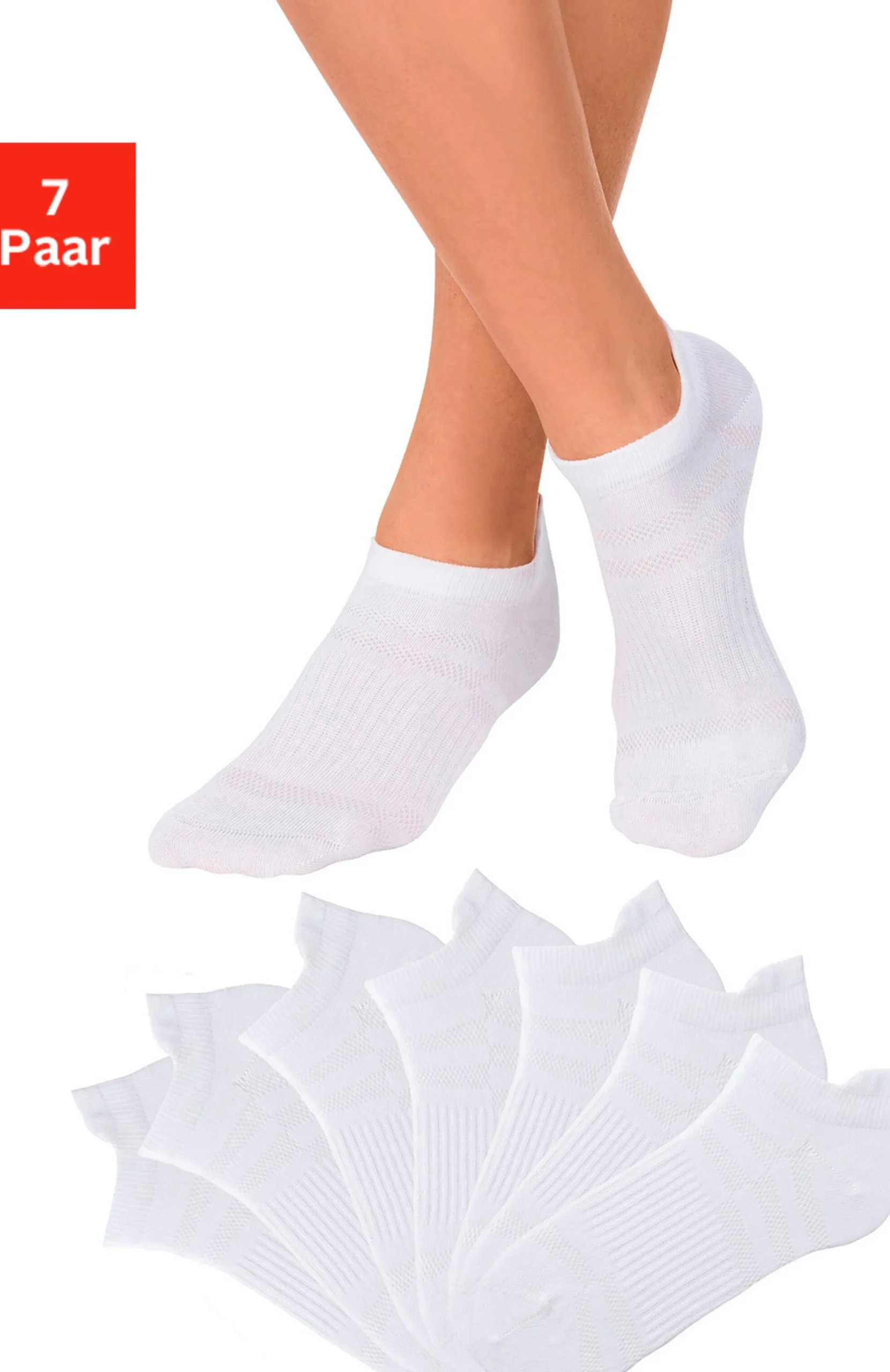 Strümpfe & Socken|LASCANA ACTIVE Sneakersocken 7xweiß